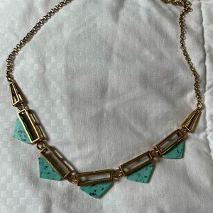 J.Crew Costume Jewelry Turquoise Short Necklace